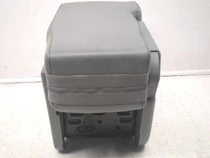 2009 - 2014 Ford F150 Center Jump Seat, 3-Point Seatbelt, Steel Gray Vinyl - Image 5
