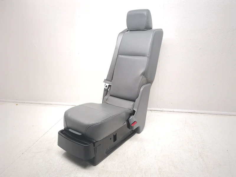 2009 - 2014 Ford F150 Center Jump Seat, 3-Point Seatbelt, Steel Gray Vinyl