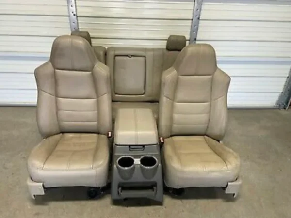 1999-2010 Ford F250/F350/F450 Super Duty Gray Lariat Front & Rear Seats