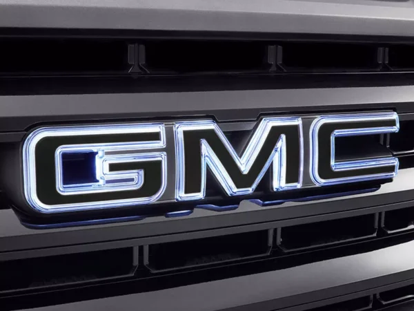 2019-2022 GMC Sierra Illuminated Front Grille Emblem Black OEM