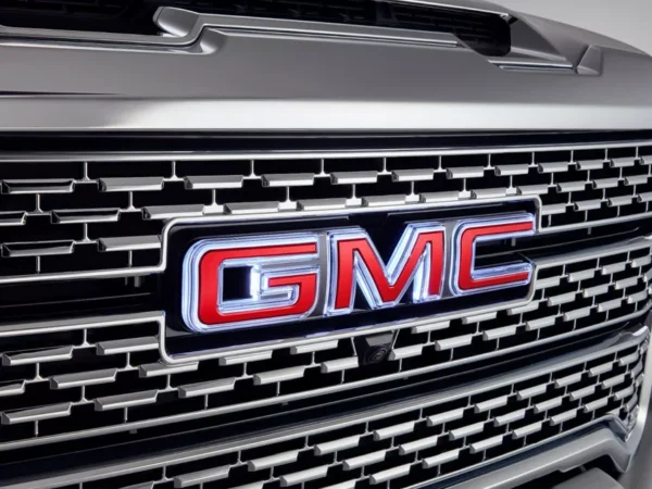 2020-2021 GMC Sierra Illuminated Front Grille Emblem Red OEM